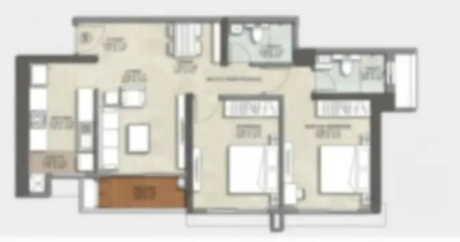 2 BHK Type A Floor Plan
